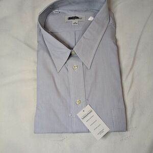 Long Sleeve Men's Blue Striped Shirt